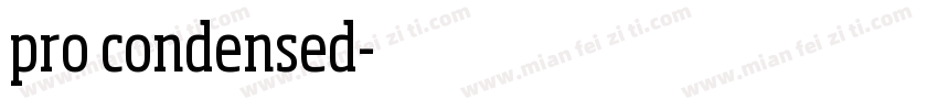 pro condensed字体转换